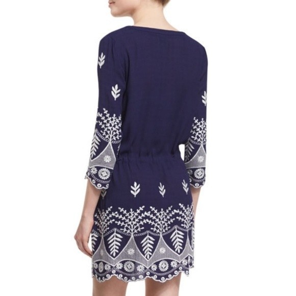 Misa Los Angeles Navy and White Mini Dress - Picture 6 of 14